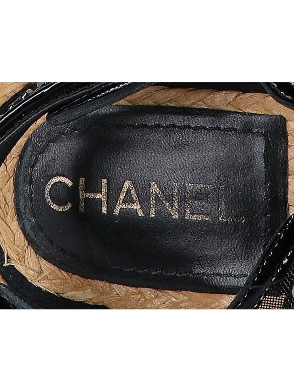 Chanel CC Logo Mesh Sandals - Picture 7 of 7